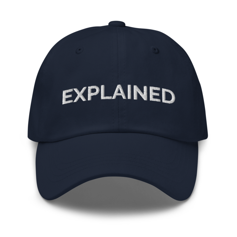 Explained Hat - Navy