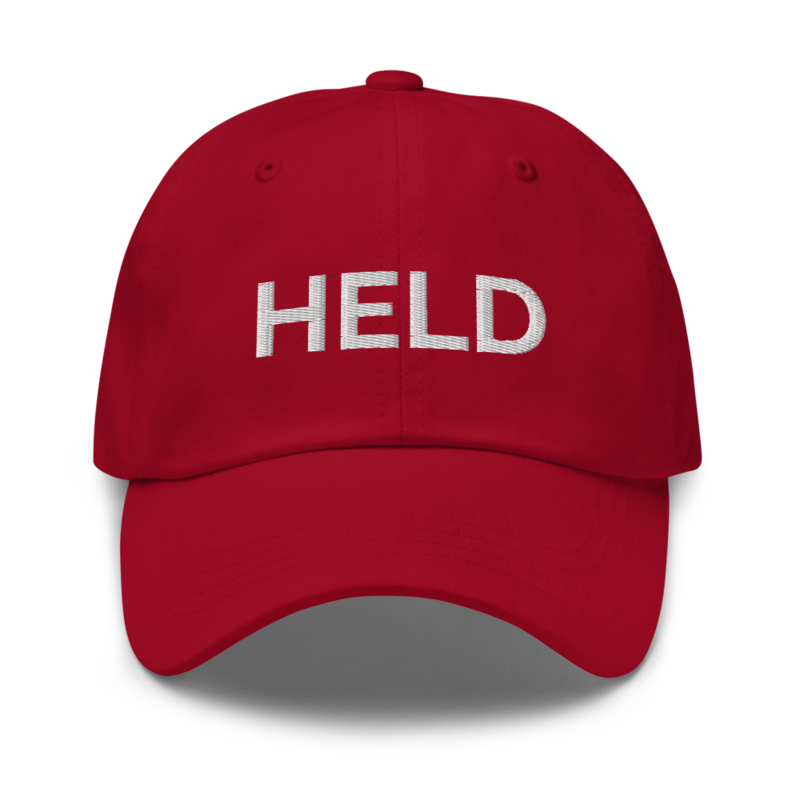 Held Hat - Cranberry