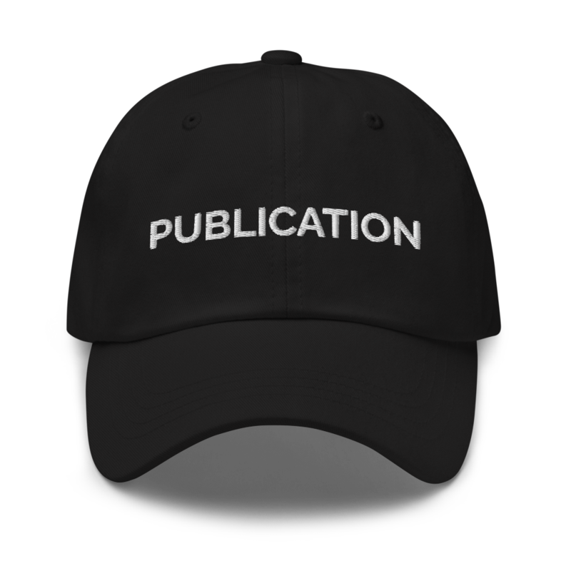 Publication Hat - Black