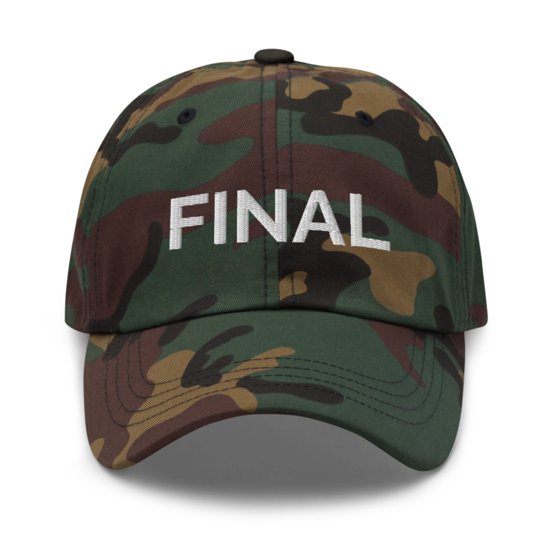 Final Hat - Green Camo