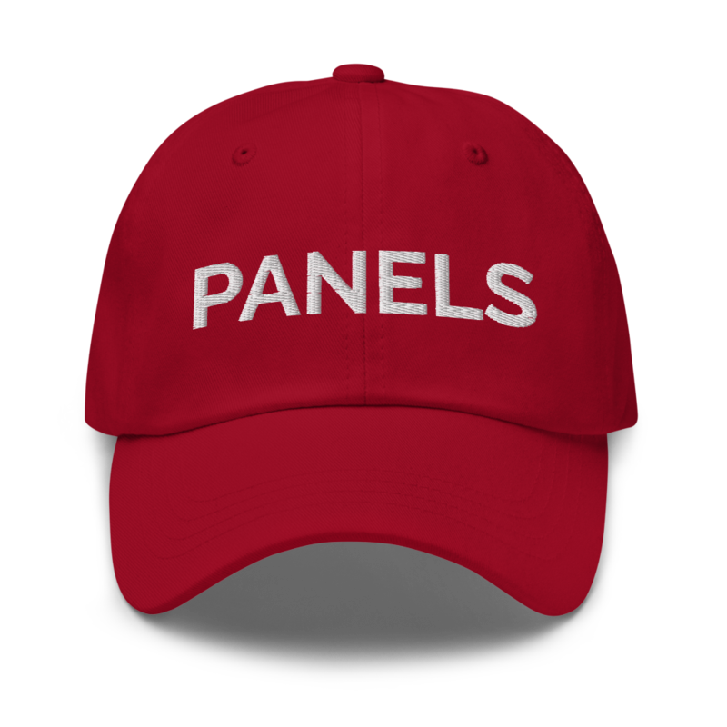 Panels Hat - Cranberry