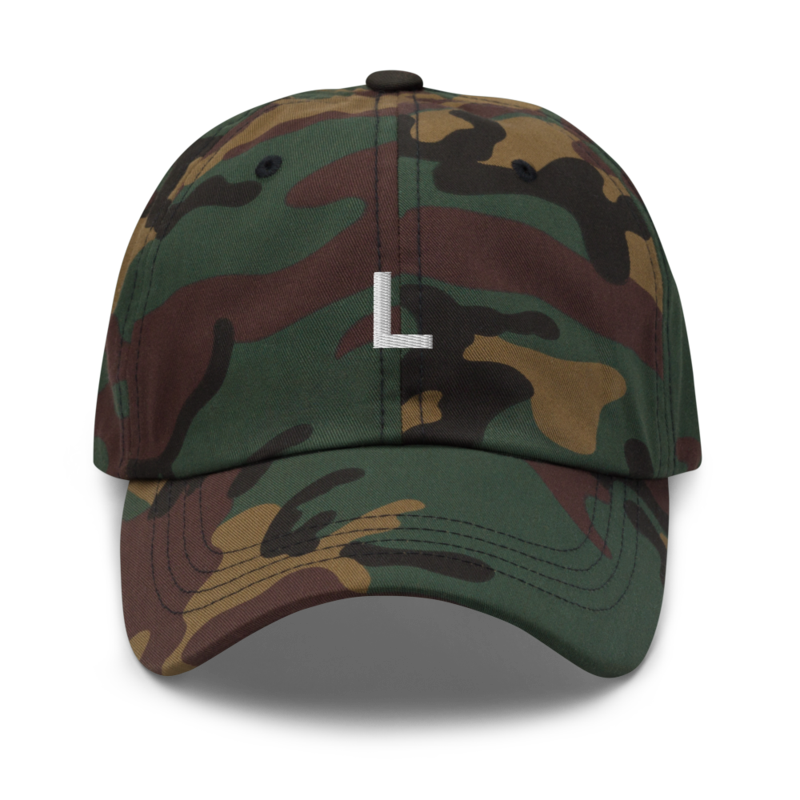 L Hat - Green Camo