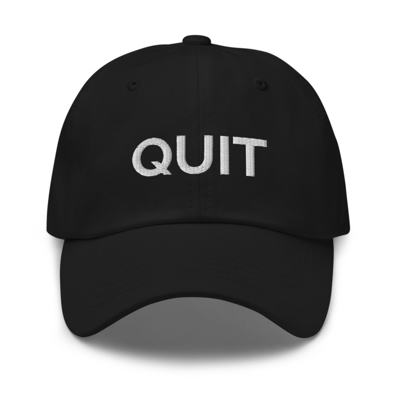 Quit Hat - Black