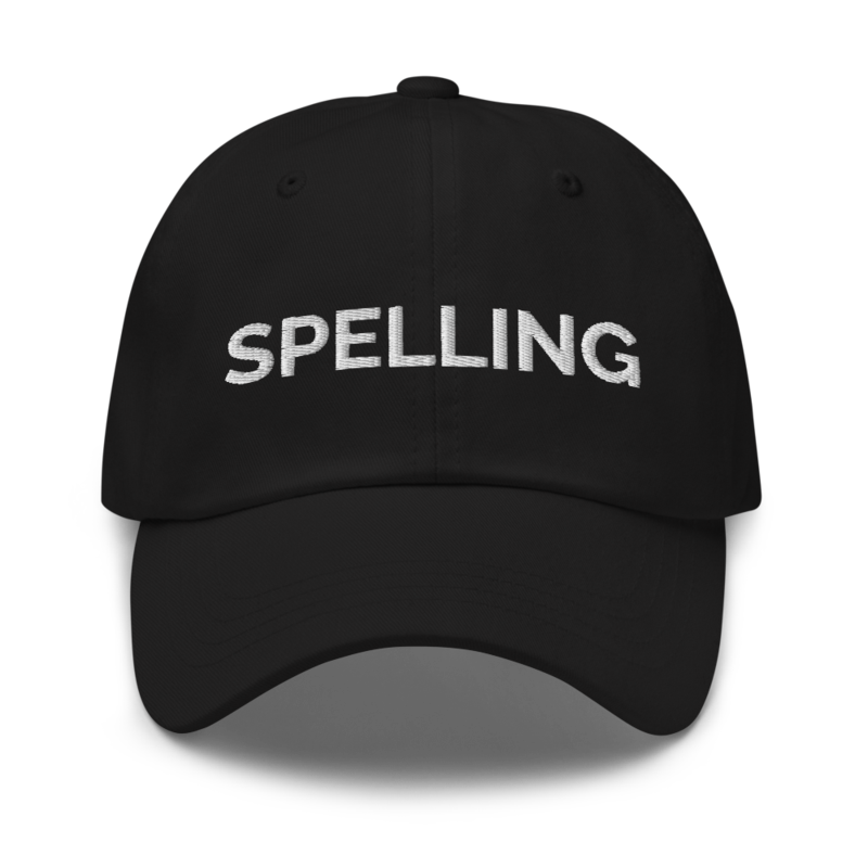 Spelling Hat - Black