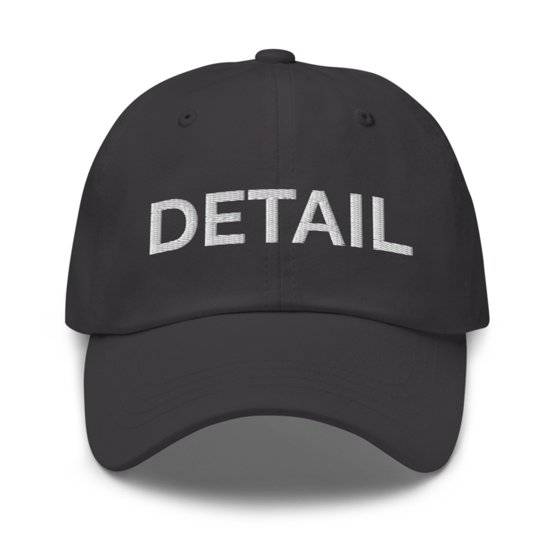 Detail Hat - Dark Grey