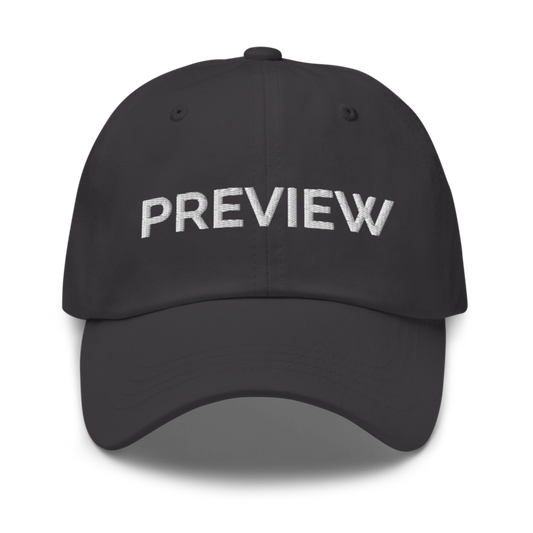 Preview Hat - Dark Grey