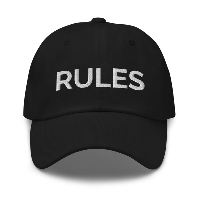 Rules Hat - Black