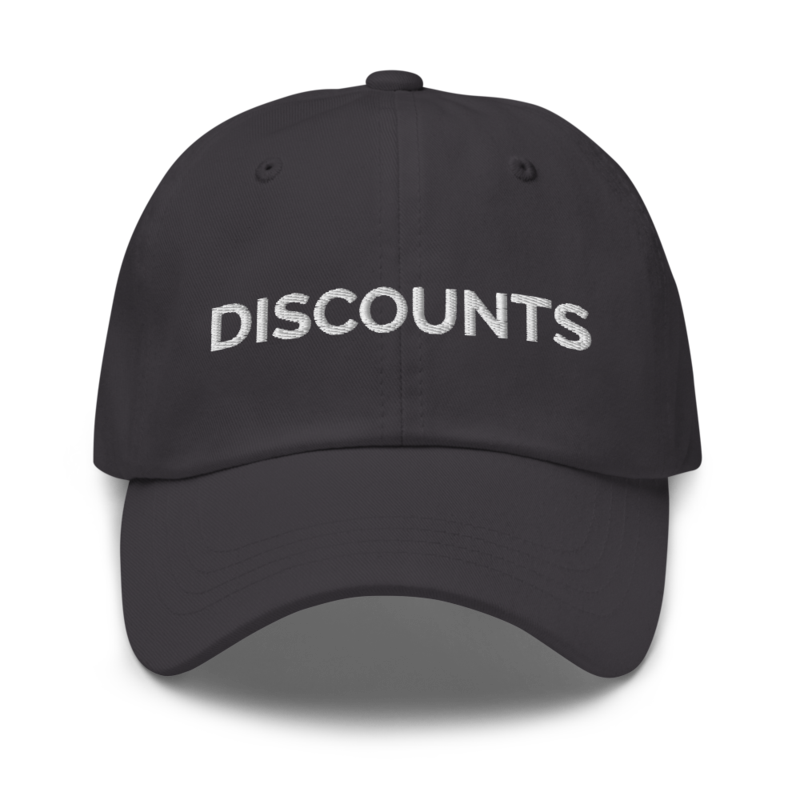 Discounts Hat - Dark Grey