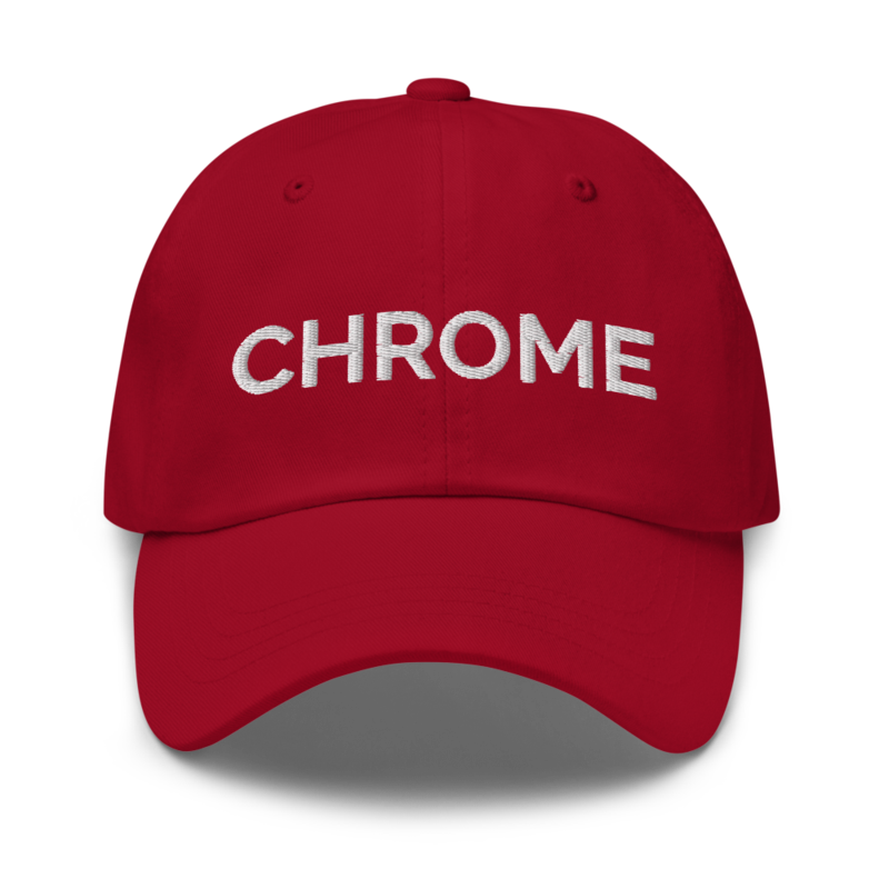 Chrome Hat - Cranberry