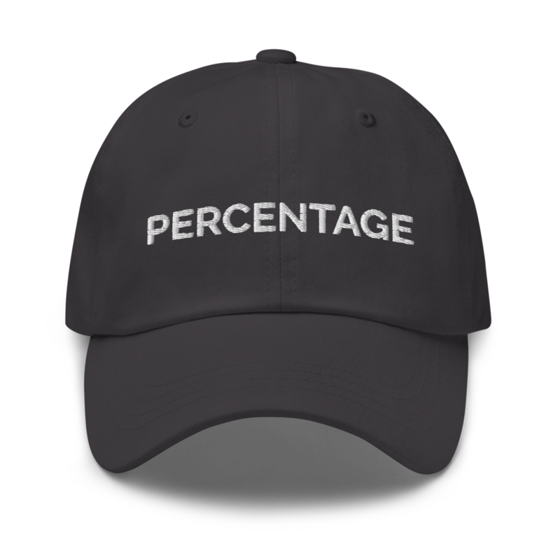 Percentage Hat - Dark Grey