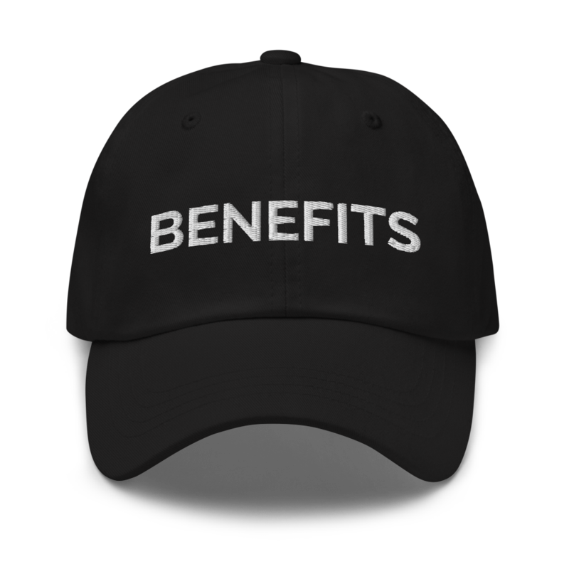 Benefits Hat - Black