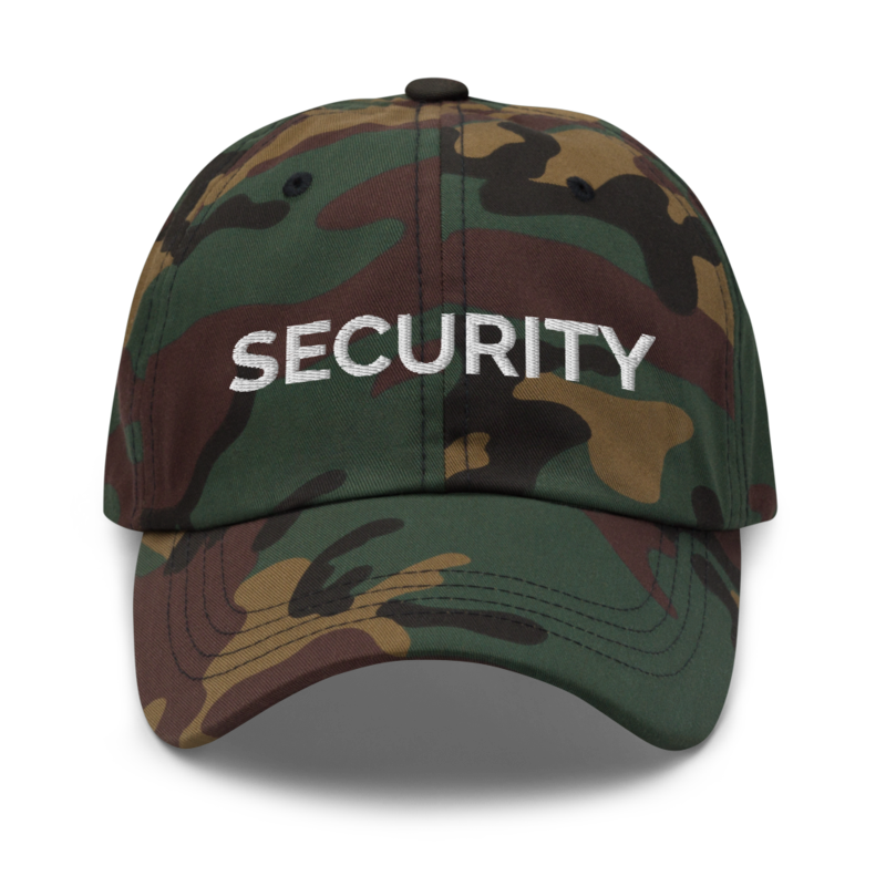 Security Hat - Green Camo