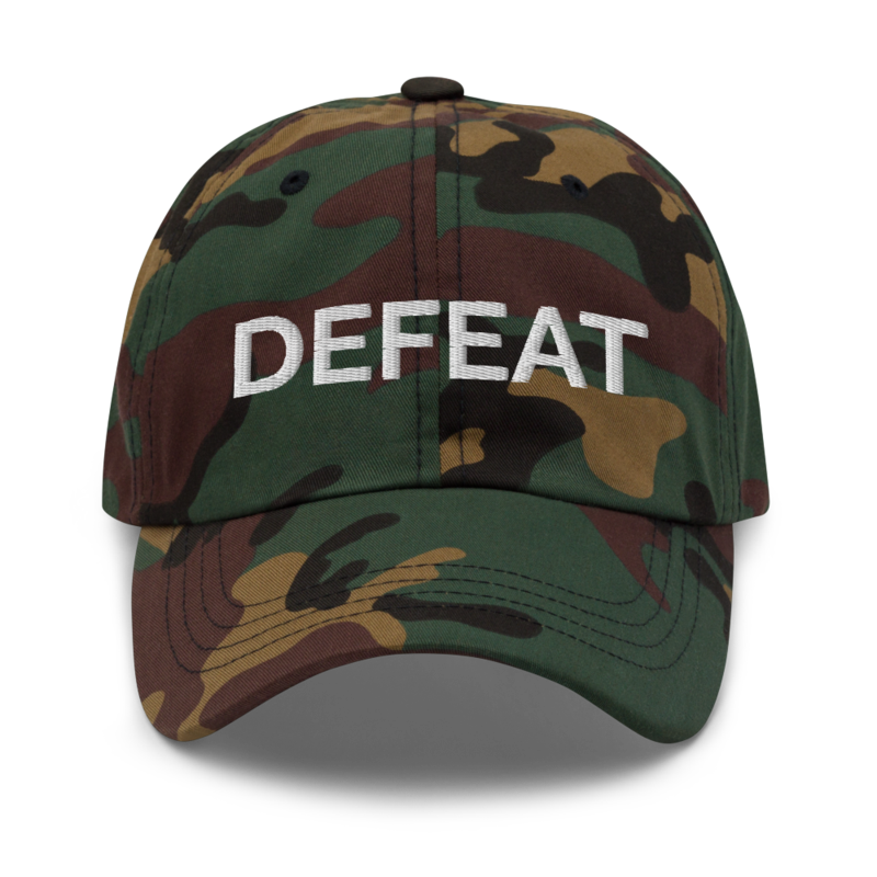 Defeat Hat - Green Camo