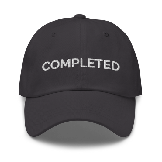 Completed Hat - Dark Grey