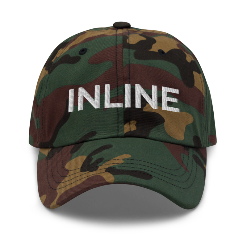 Inline Hat - Green Camo