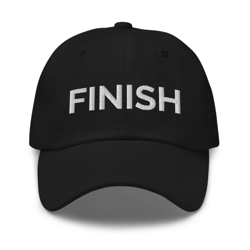 Finish Hat - Black