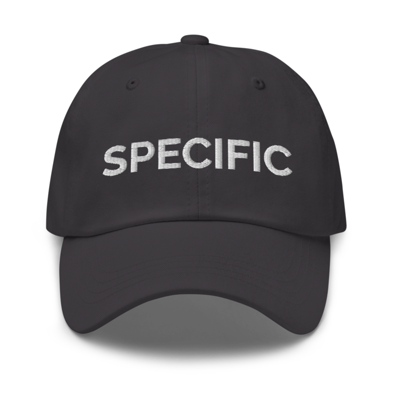 Specific Hat - Dark Grey