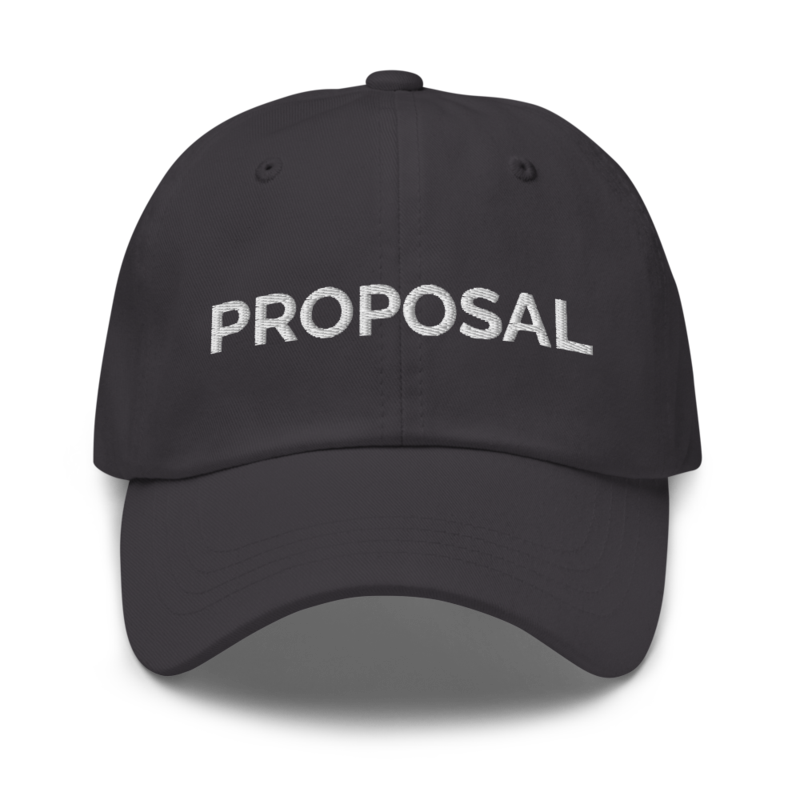 Proposal Hat - Dark Grey