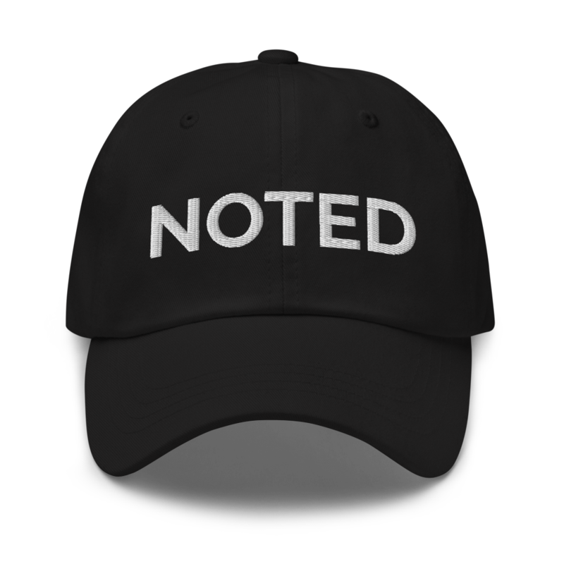 Noted Hat - Black