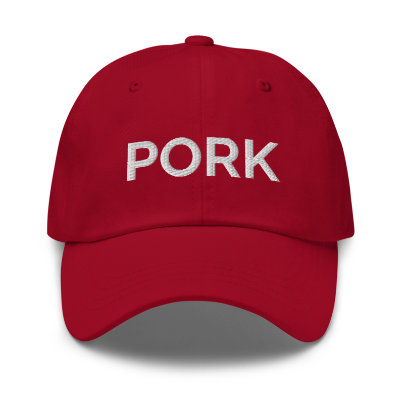 Pork Hat - Cranberry