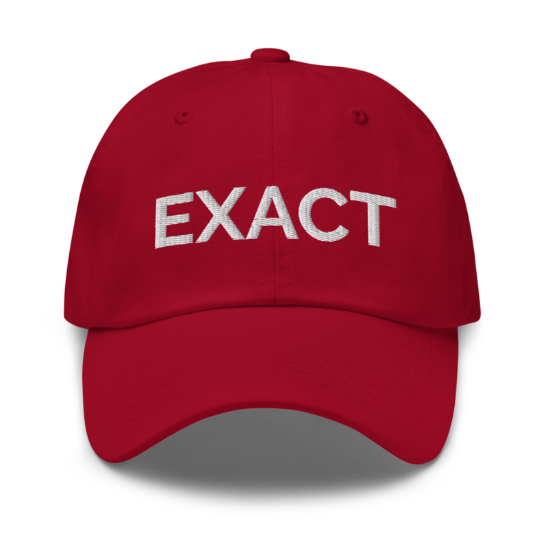 Exact Hat - Cranberry