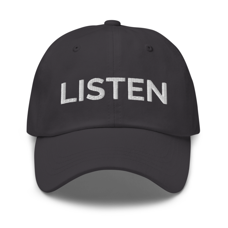 Listen Hat - Dark Grey