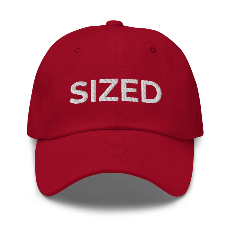 Sized Hat - Cranberry