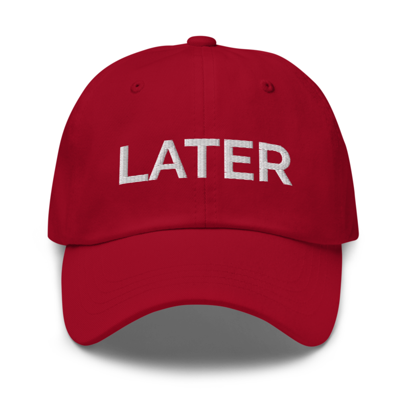 Later Hat - Cranberry