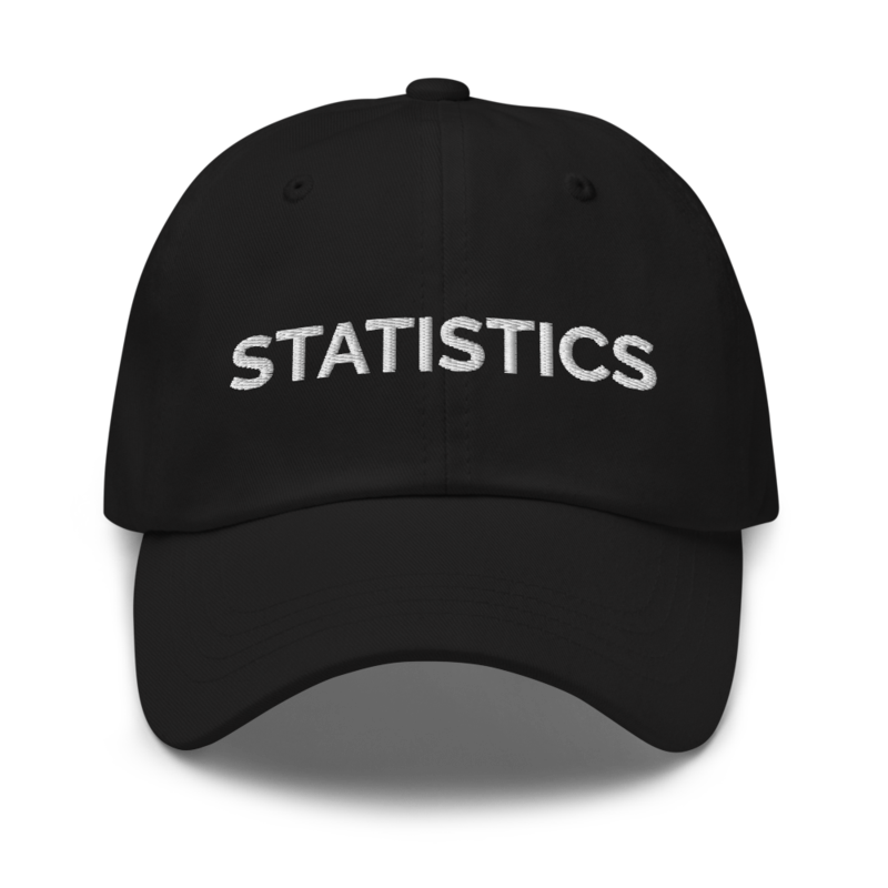 Statistics Hat - Black