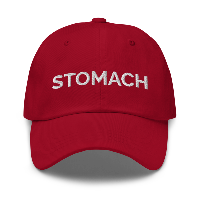 Stomach Hat - Cranberry