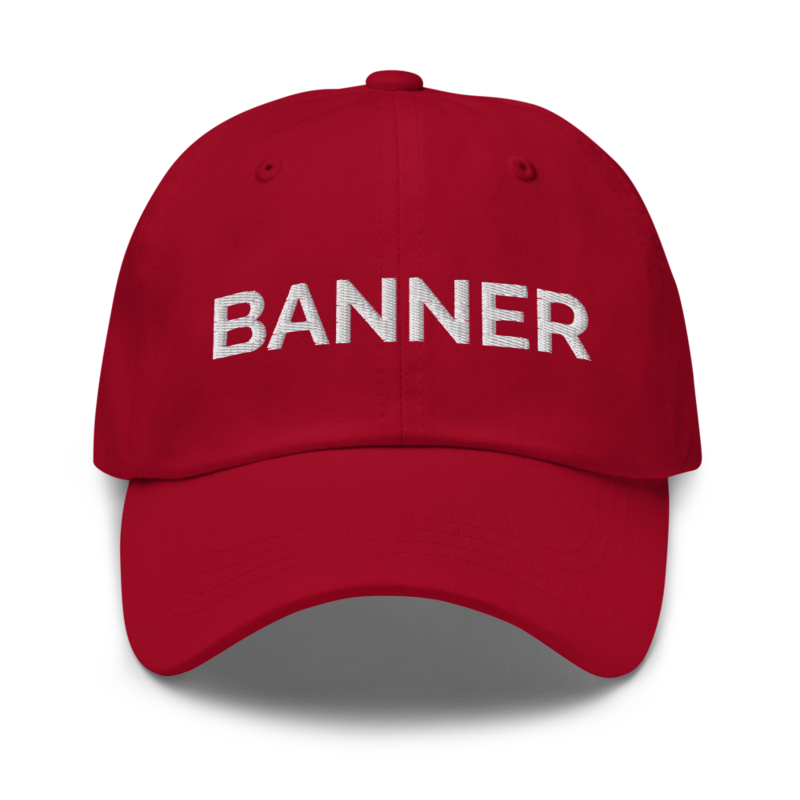 Banner Hat - Cranberry