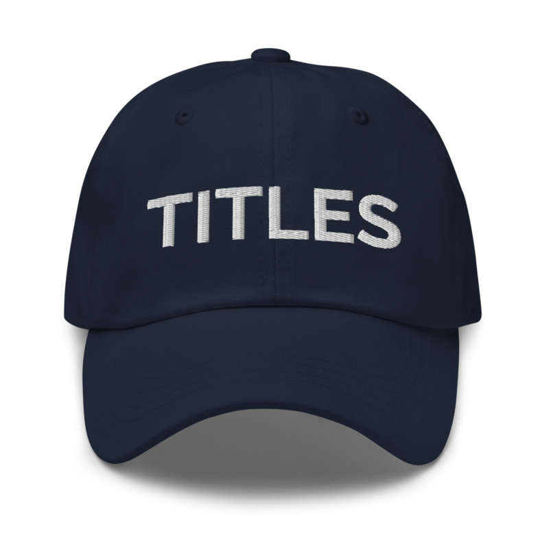 Titles Hat - Navy