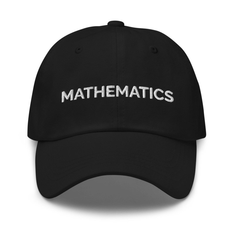 Mathematics Hat - Black