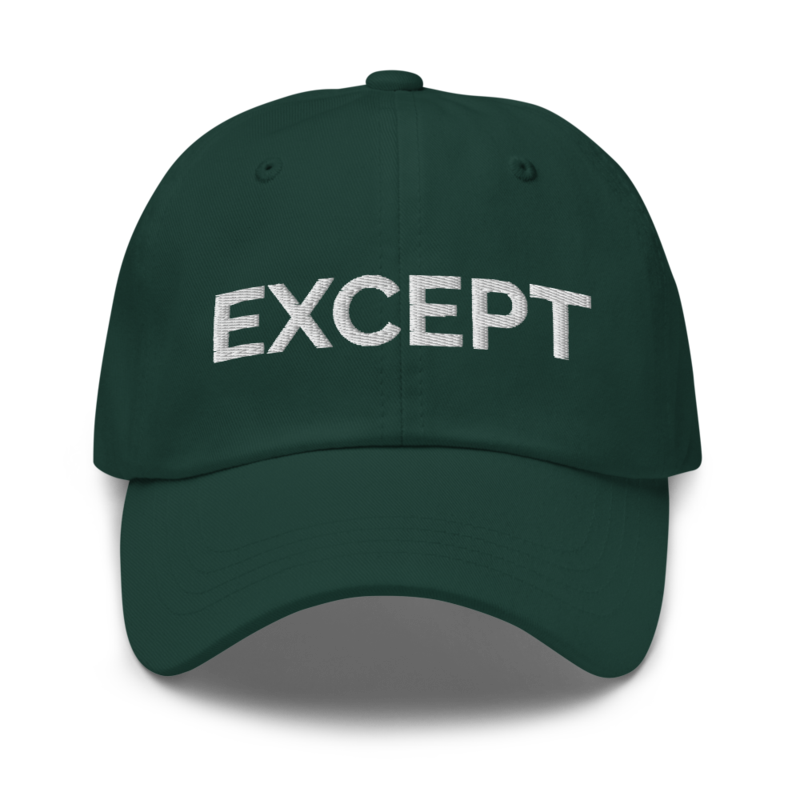 Except Hat - Spruce