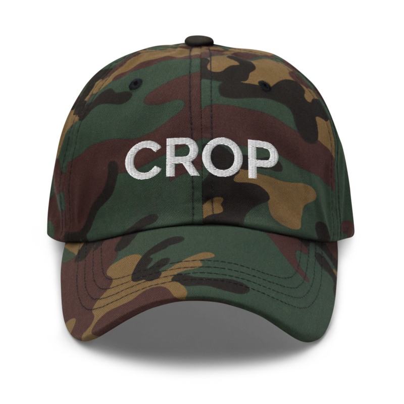 Crop Hat - Green Camo