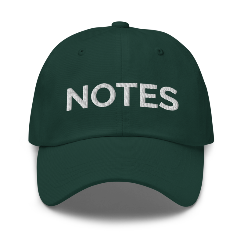 Notes Hat - Spruce