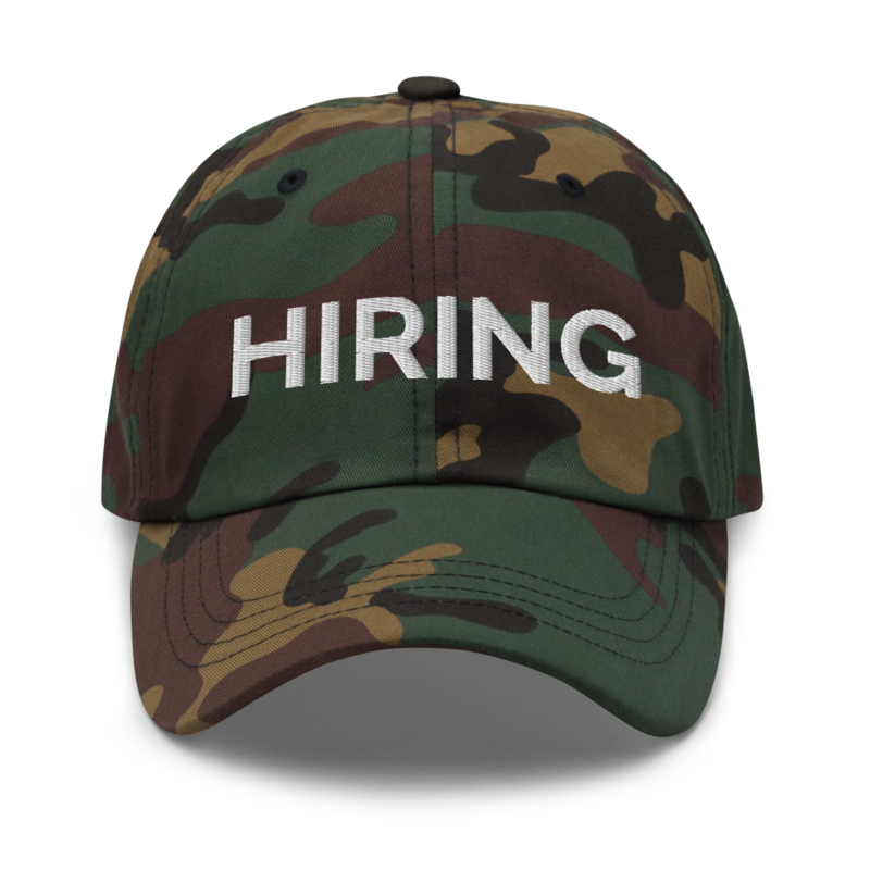 Hiring Hat - Green Camo