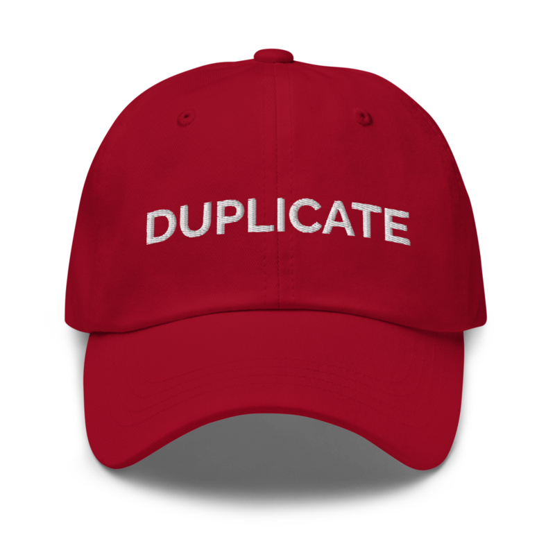 Duplicate Hat - Cranberry