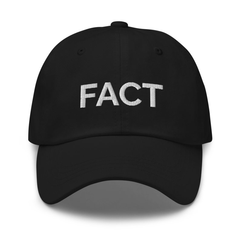 Fact Hat - Black