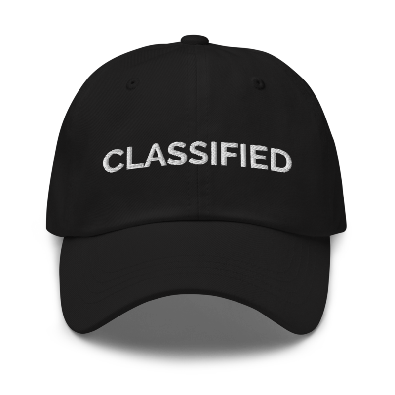 Classified Hat - Black
