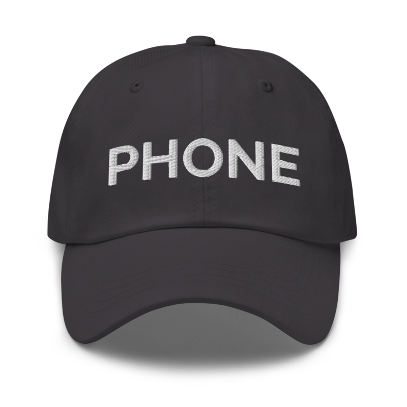 Phone Hat - Dark Grey