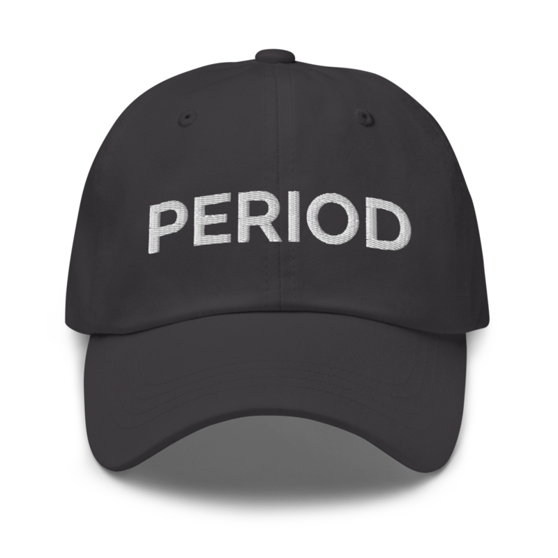 Period Hat - Dark Grey