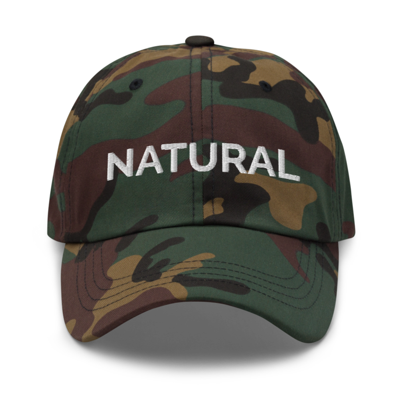 Natural Hat - Green Camo