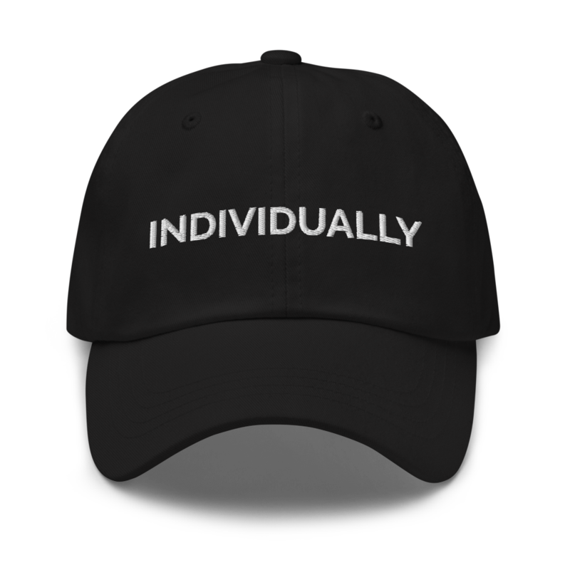 Individually Hat - Black