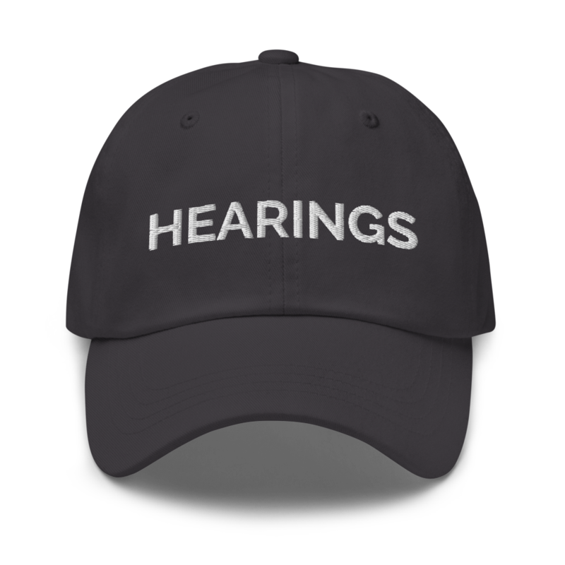 Hearings Hat - Dark Grey