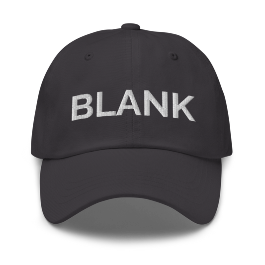 Blank Hat - Dark Grey