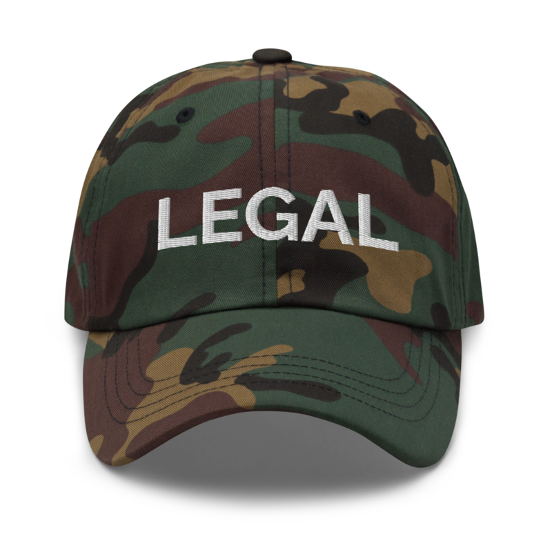 Legal Hat - Green Camo