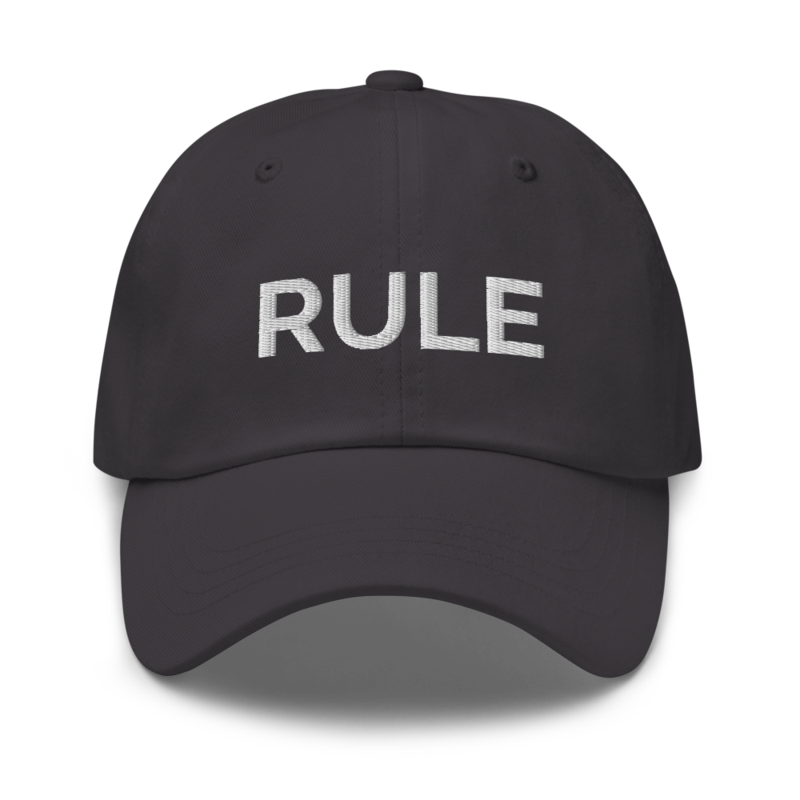 Rule Hat - Dark Grey