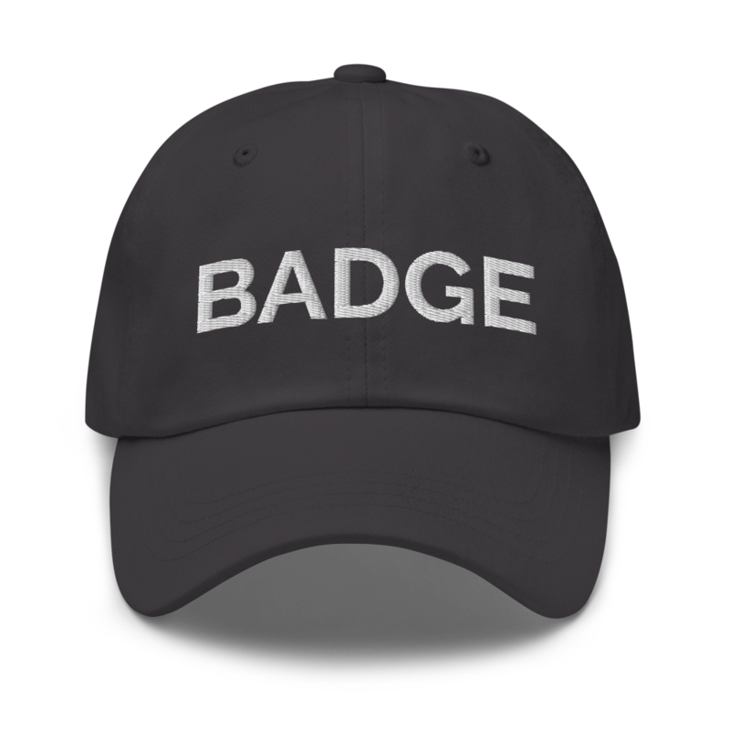 Badge Hat - Dark Grey