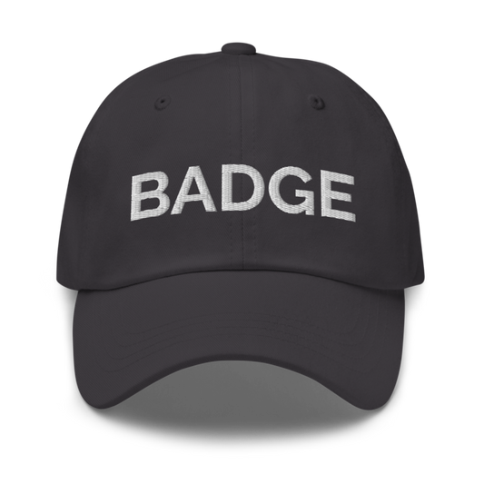Badge Hat - Dark Grey